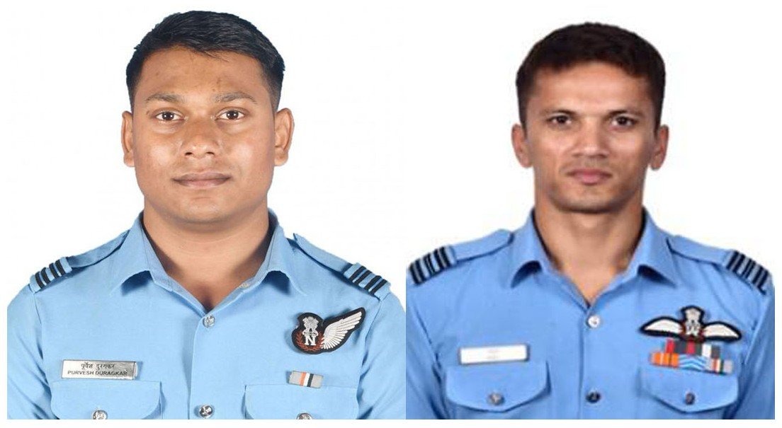 Squadron Leader Anuj and Flight Lieutenant Purvesh Duragkar