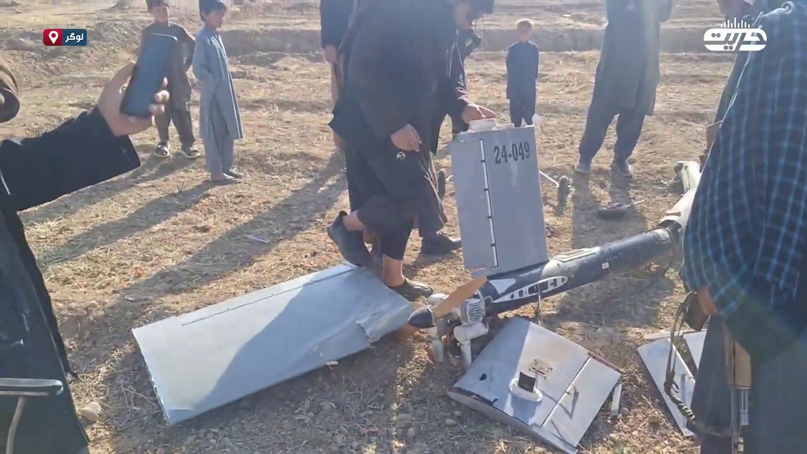 In Logar, Afghan forces targeted a Pakistani military regime's drone before it reached its target
