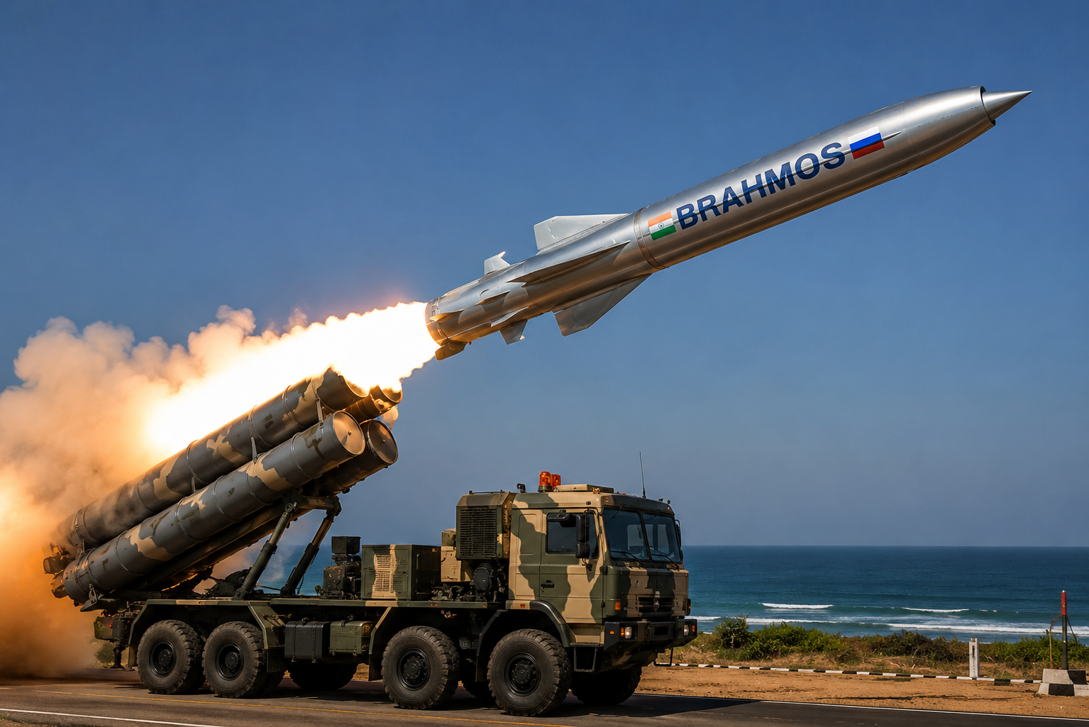 भारत की BrahMos सुपरसोनिक क्रूज़ मिसाइल का परीक्षण लॉन्च