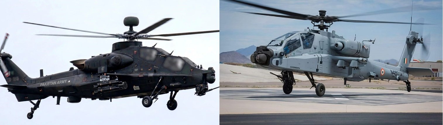 Z-10ME and AH-64E Apache attack helicopters comparison