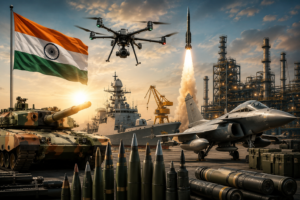 India’s defence production reaches ₹1.78 lakh crore in 2025-26, featuring missiles, drones, fighter aircraft, warships and ammunition