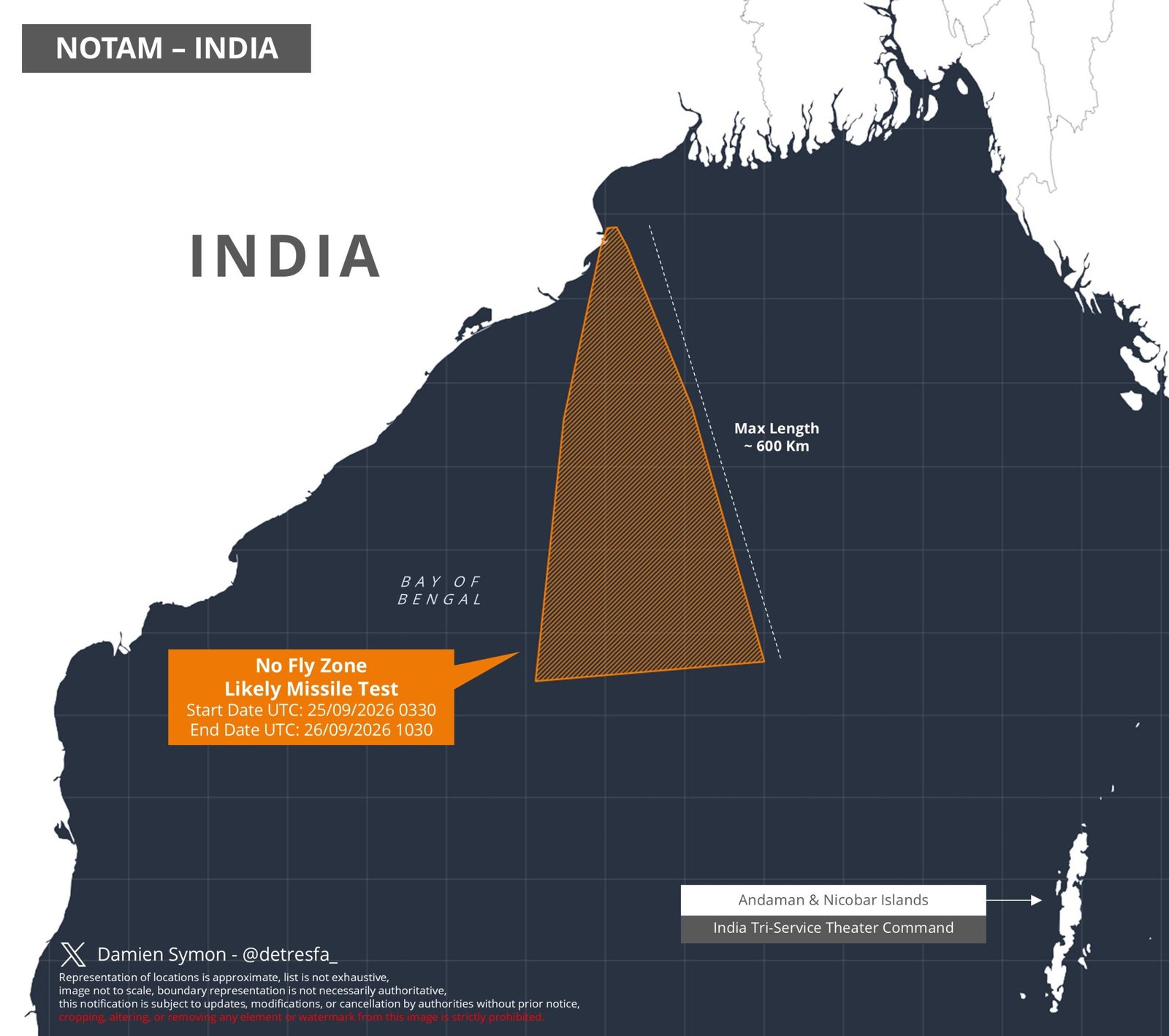 600 KM LONG SEA AREA RESERVED
