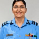 Air Vice Marshal Shakti Sharma, the first non-medical woman officer in the Indian Air Force to attain the two-star rank