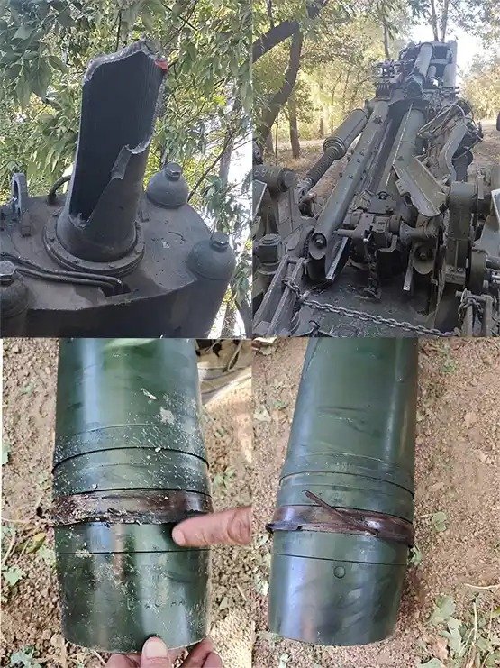 Fragments of a Pakistani 155mm artillery shell in Ukraine