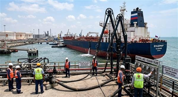 India continues Russian oil imports amid proposed US 100 percent tariff