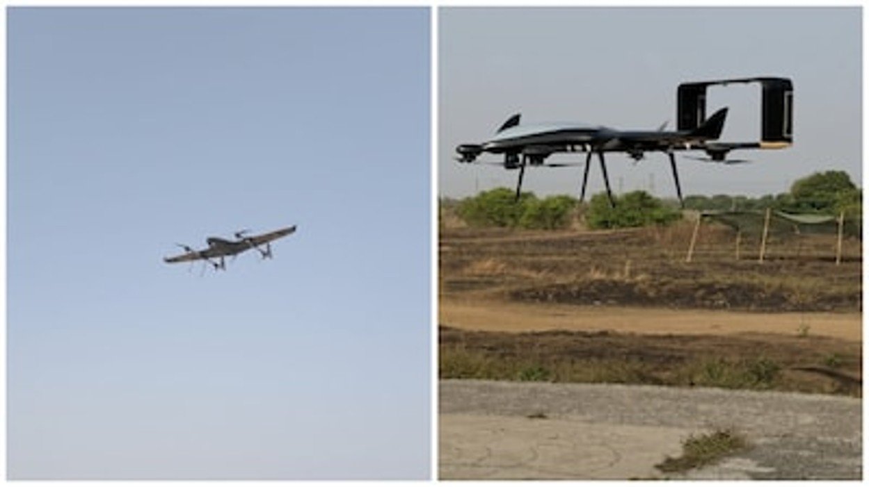 ideaForge ZOLT Hybrid long endurance surveillance drone and ZOLT UCAV tactical combat drone