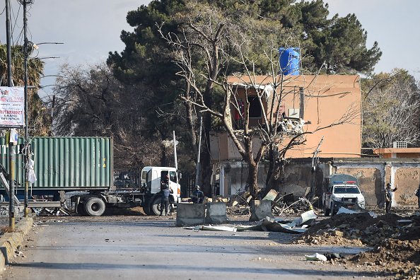 Damaged police post in Balochistan amid rising security threats in Pakistan.
